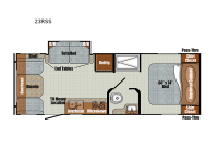 Vintage Yellowstone 23RSS Floorplan Image