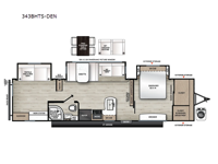 Catalina Legacy Edition 343BHTS-DEN Floorplan Image