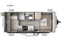 Flagstaff E-Pro E19DBH Floorplan Image