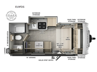 Flagstaff E-Pro E19FDS Floorplan Image
