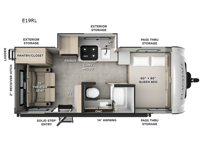 Flagstaff E-Pro E19RL Floorplan Image