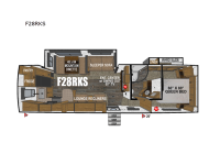 Glacier Peak Titanium Series F28RKS Floorplan Image