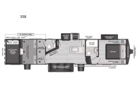 Raptor Carbon Series 358 Floorplan Image