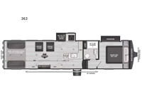 Raptor Carbon Series 363 Floorplan Image