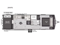 Raptor Carbon Series 29WFO Floorplan Image