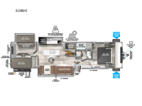 Wildwood Heritage Glen 310BHI Floorplan Image