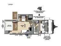 IBEX 25RBH Floorplan Image