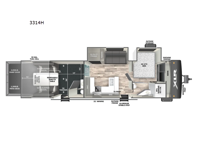 XLR Hyper Lite 3314H Floorplan Image