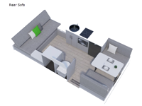 Expedition Rear Sofa Floorplan Image