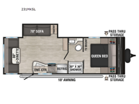 Sportsmen Select 231MKSL Floorplan Image