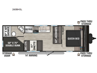 Sportsmen Select 260BHSL Floorplan Image