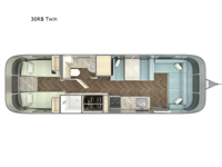 International 30RB Twin Floorplan Image