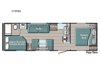 Conquest Ultra Lite 275FBG Floorplan Image
