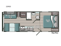 Conquest Ultra Lite 22RSD Floorplan Image