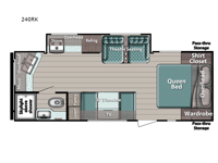 Conquest Ultra Lite 240RK Floorplan Image