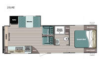 Conquest Ultra Lite 251RE Floorplan Image