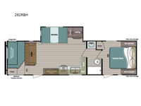 Conquest Ultra Lite 292RBH Floorplan Image