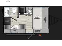 Clipper 3K Series 12RD Floorplan Image