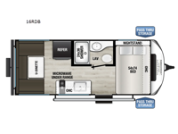 Northern Spirit Bijou 16RDB Floorplan Image