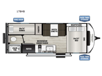 Northern Spirit Bijou 17BHB Floorplan Image