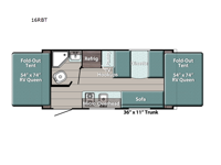 Ameri-Lite Super Lite 16RBT Floorplan Image