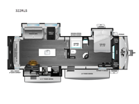 Open Range 322RLS Floorplan Image