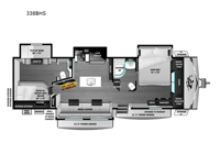 Open Range 338BHS Floorplan Image