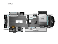 Open Range 3X 287RLS Floorplan Image