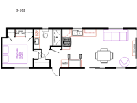 Elevation 3-102 Floorplan Image