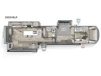 Sierra 3900HBLR Floorplan Image