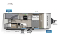 Cherokee Wolf Pup Black Label 16BHSBL Floorplan Image