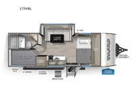 Cherokee Wolf Pup Black Label 17JWBL Floorplan Image