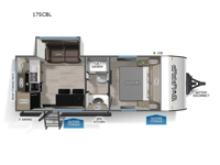 Cherokee Wolf Pup Black Label 17SCBL Floorplan Image