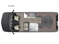 Westfalia Wave Skylight Floorplan Image