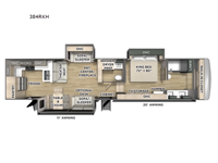 Columbus 384RKH Floorplan Image