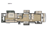 Columbus 388FKH Floorplan Image