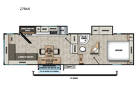 Chaparral Lite 27BAR Floorplan Image