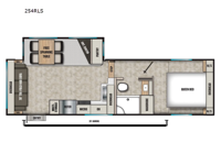Chaparral Lite 254RLS Floorplan Image