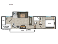 Chaparral Lite 274BH Floorplan Image