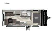 Prowler 2100QB Floorplan Image