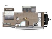 Jay Feather 24FK Floorplan Image