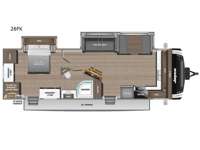 Jay Feather 26FK Floorplan Image
