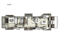 RiverStone 421FK Floorplan Image