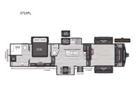 Alpine 3710FL Floorplan Image