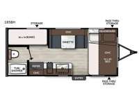 Apex Nano 185BH Floorplan Image