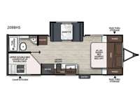 Apex Nano 208BHS Floorplan Image