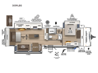 Grand Surveyor 305RLBS Floorplan Image