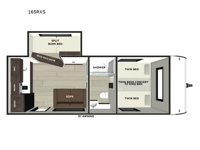 Salem FSX 165RKS Floorplan Image