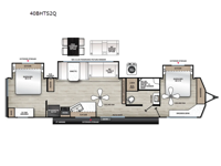 Catalina Destination Series 40BHTS2Q Floorplan Image