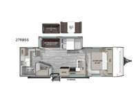Sundance Ultra-Lite 27RBSS Floorplan Image